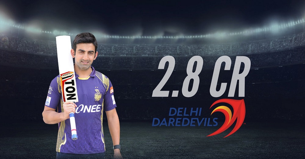 gautam gambhir delhi 2.8 cr