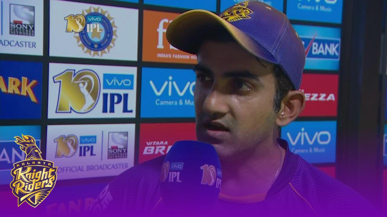 Gautam Gambhir rues dropped catch nerves at the death IPL 2017 Gautam Gambhir rues dropped catch nerves at the death IPL 2017