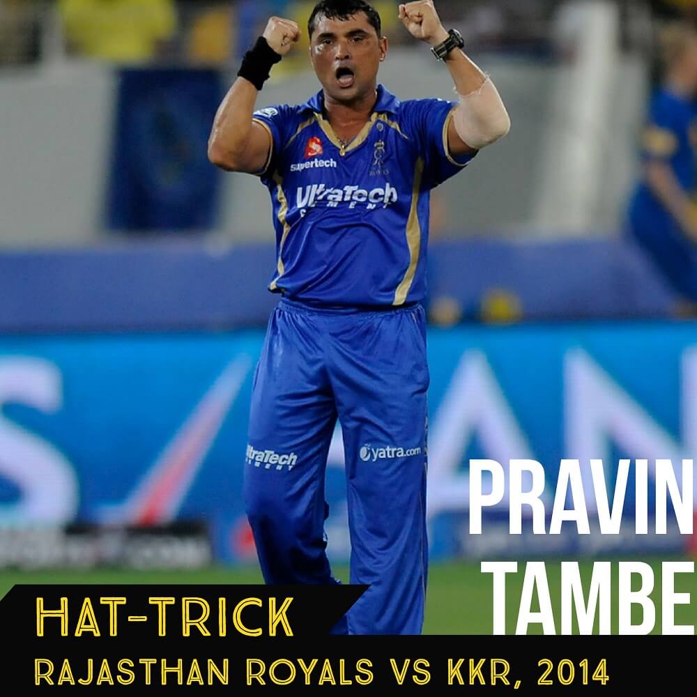 pravin tambe ipl hat trick rr vs kkr 2014