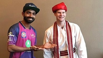 Steve Smith in Puneri Avatar ipl season 10 2017