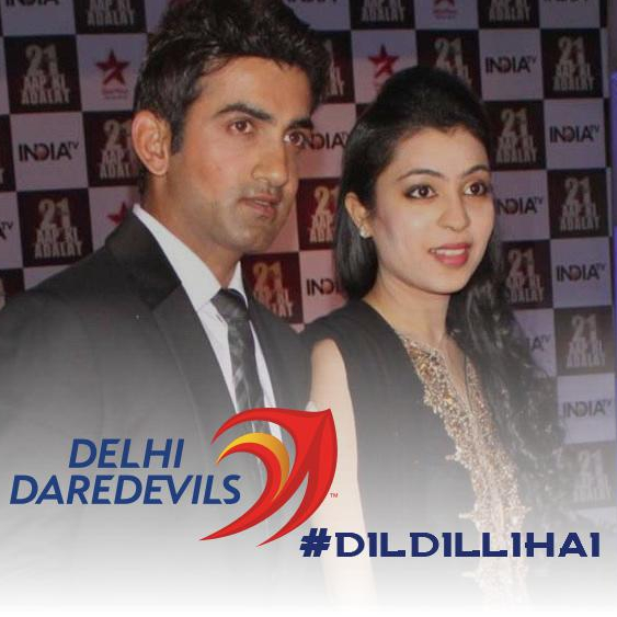 Gautam Gambhir and wife Natasha Jain #DilDilliHai